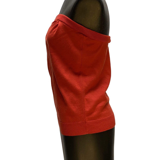 Shirts & Tops UNDERCOVER Strapless Tube Top - Red Cotton Cashmere White Smoke