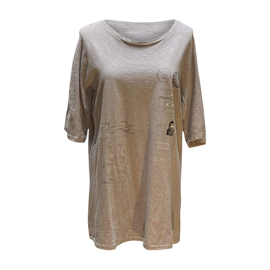 Shirts & Tops UNDERCOVER Oversized Top - Sand Cotton Slub White Smoke