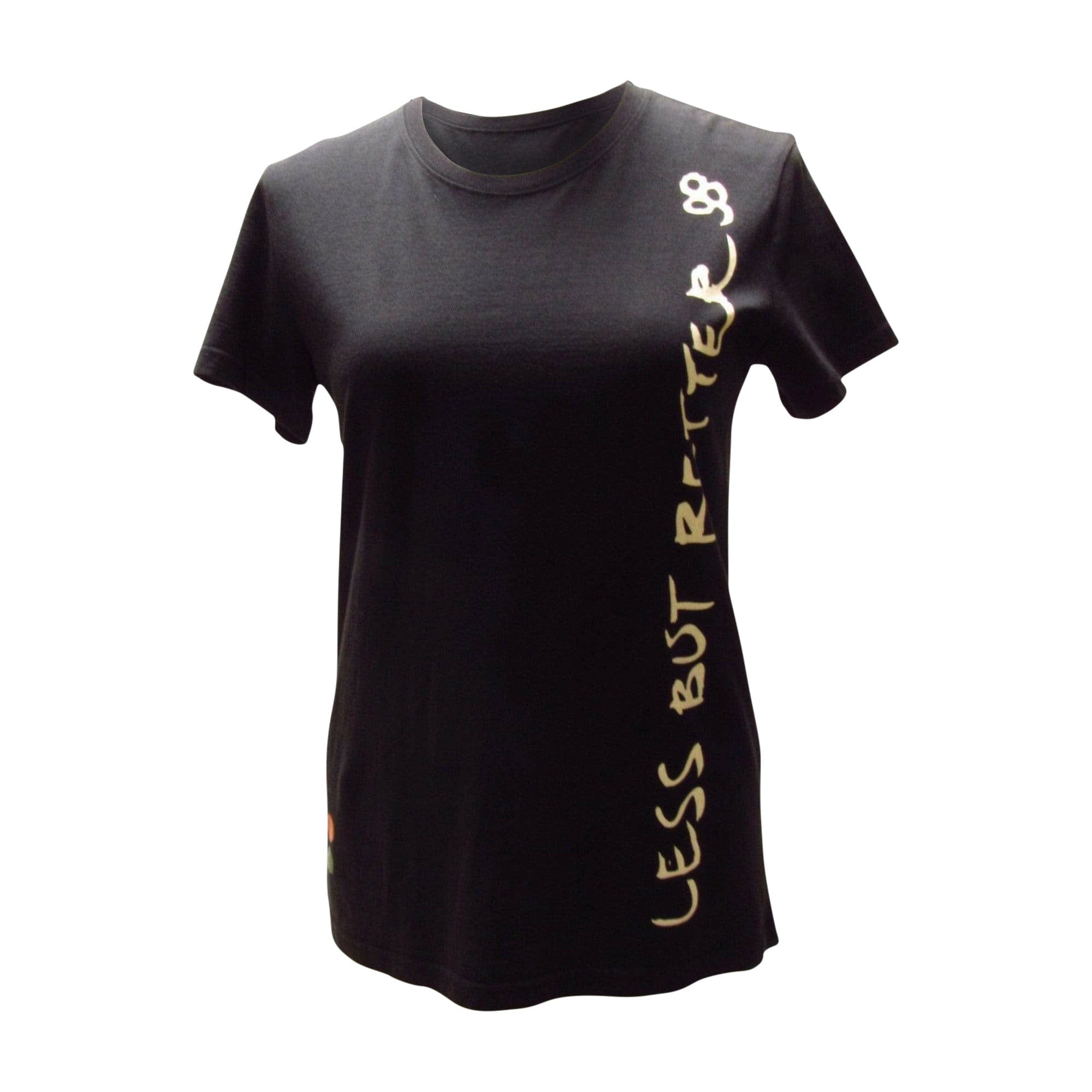 Shirts & Tops Undercover "Less But Better" Tee - Black Cotton Graphic Black