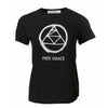 Shirts & Tops Undercover Black Cotton 'Free Grace' T-Shirt - Spray Paint Graphic Black