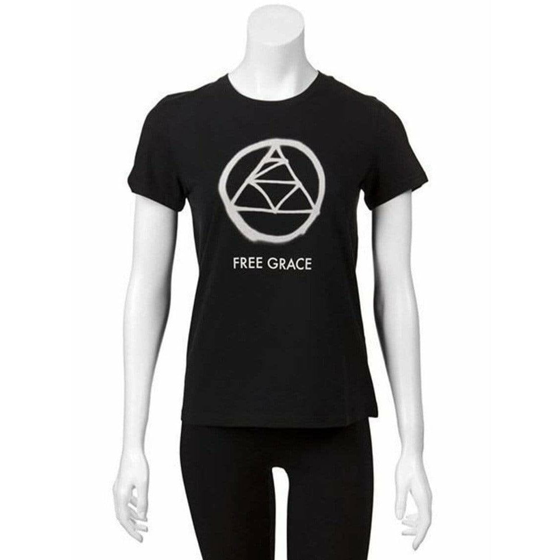 Undercover Shirts & Tops Undercover Black Cotton 'Free Grace' T-Shirt