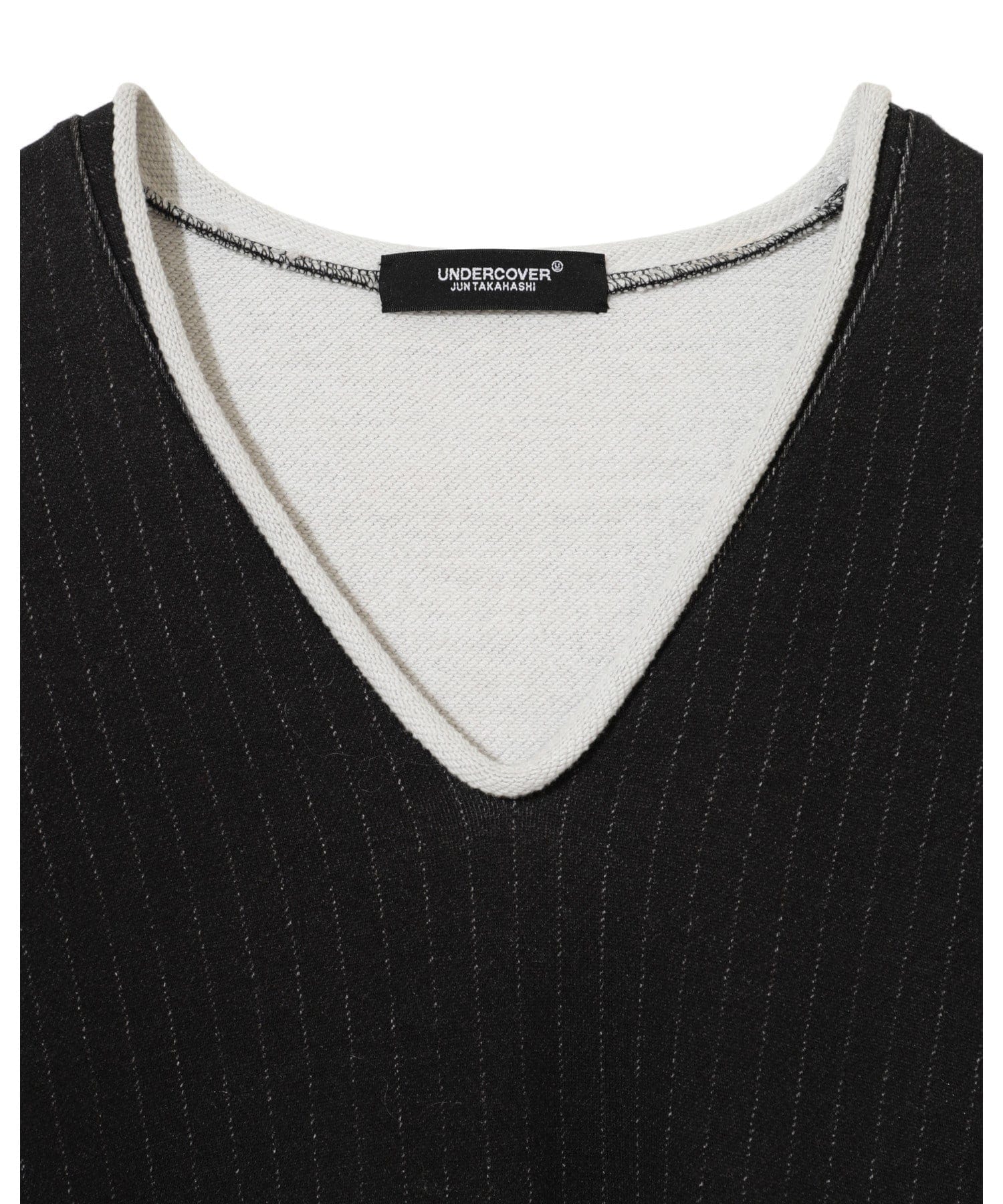 Undercover Shirts & Tops Undercover Black Striped Pullover