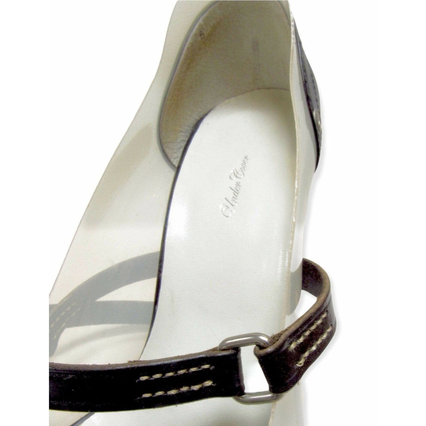 Shoes Undercover Vintage 'Less But Better' Black Strappy Heels Light Gray