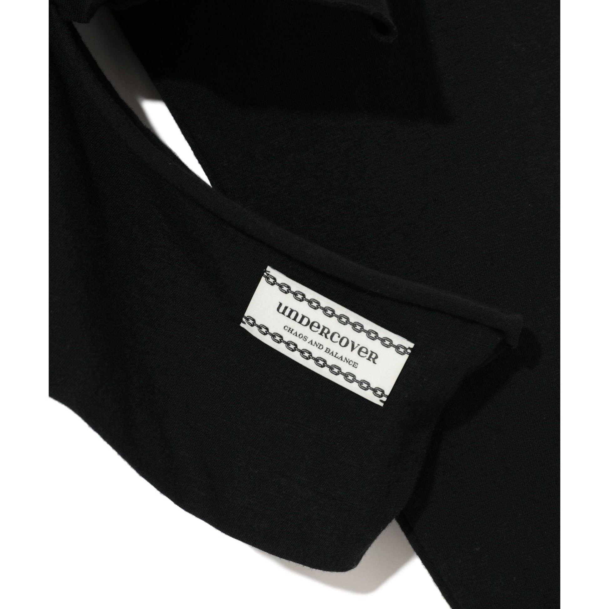 Sweater Undercover SS24 Cutout Cardigan - Black Cotton V-Neck Black