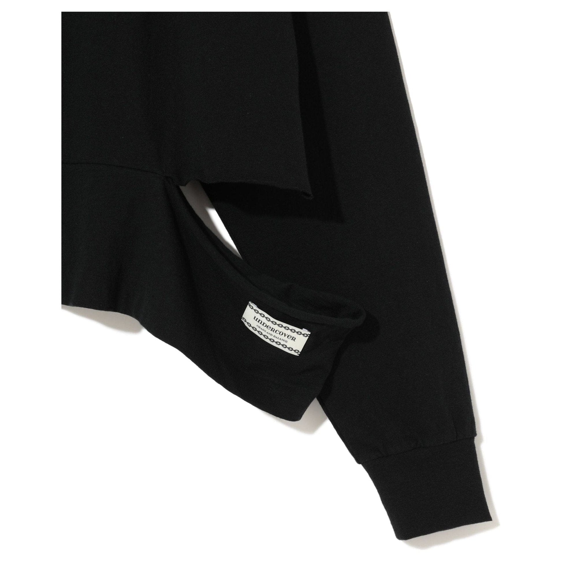 Sweater Undercover SS24 Cutout Cardigan - Black Cotton V-Neck Black