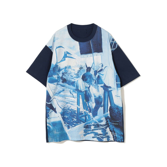 T shirt Undercover SS24 Navy Graphic Tee Light Gray