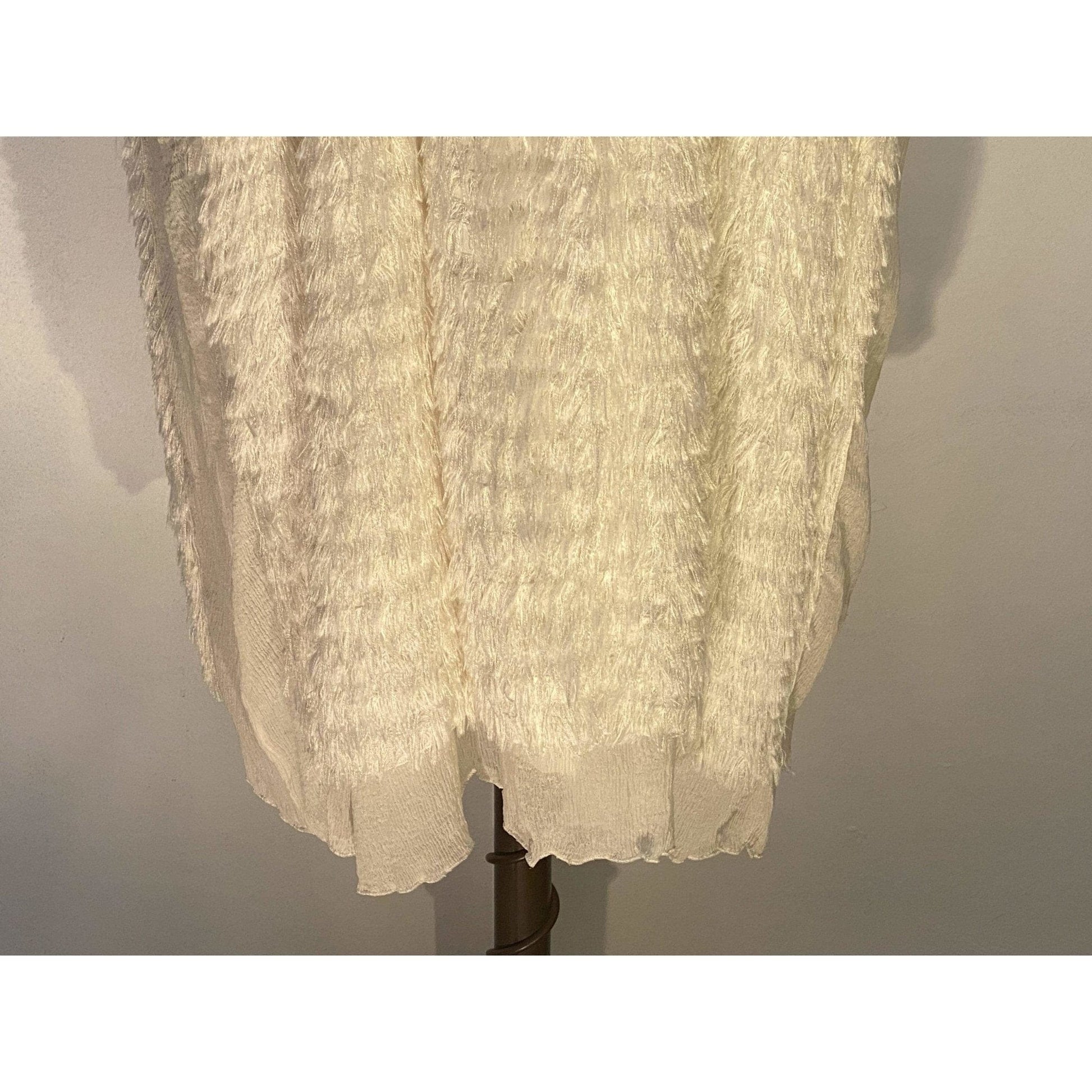 Undercover Women's dresses 3 / Cream / Silk/Rayon/Cupro Undercover Vintage Sheer Feather Dress