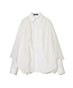 Women Top Undercover Layered Shirt Antique White