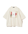 Women Top Undercover Wide Graphic Sweatshirt in Ivory Antique White