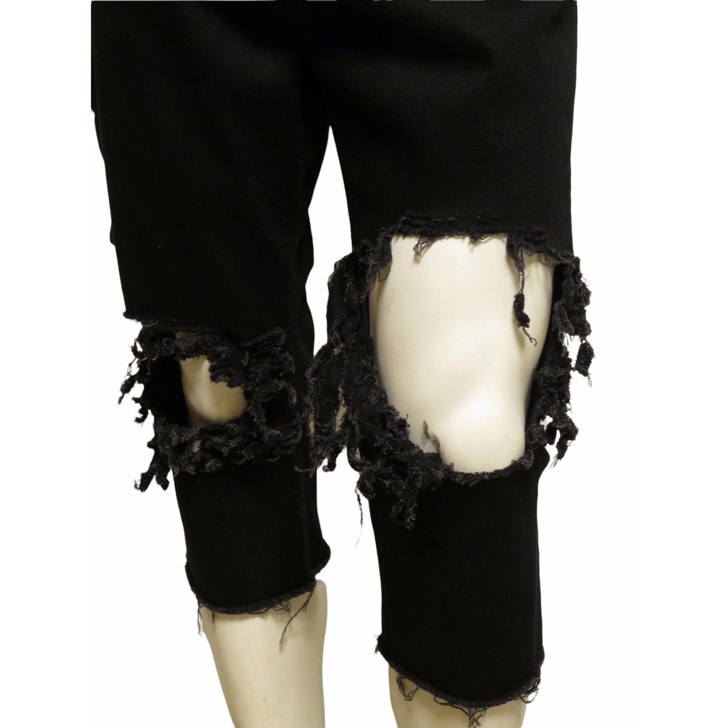 Unholy Matrimony Pants Large / Black / Cotton Unholy Matrimony Frayed Denim