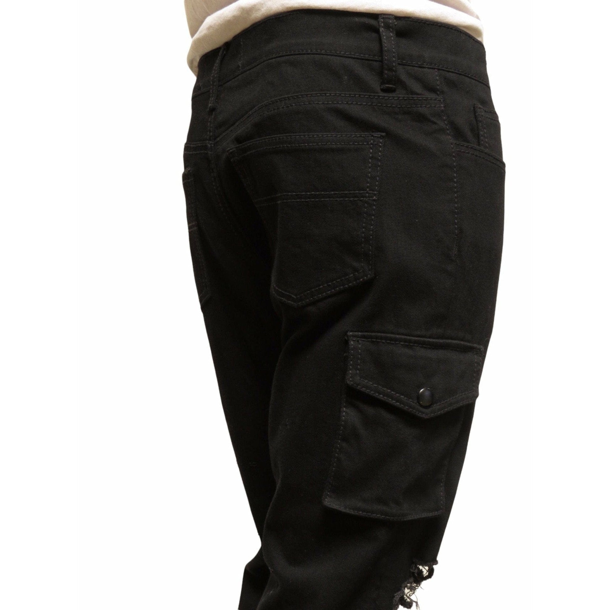 Unholy Matrimony Pants Large / Black / Cotton Unholy Matrimony Frayed Denim