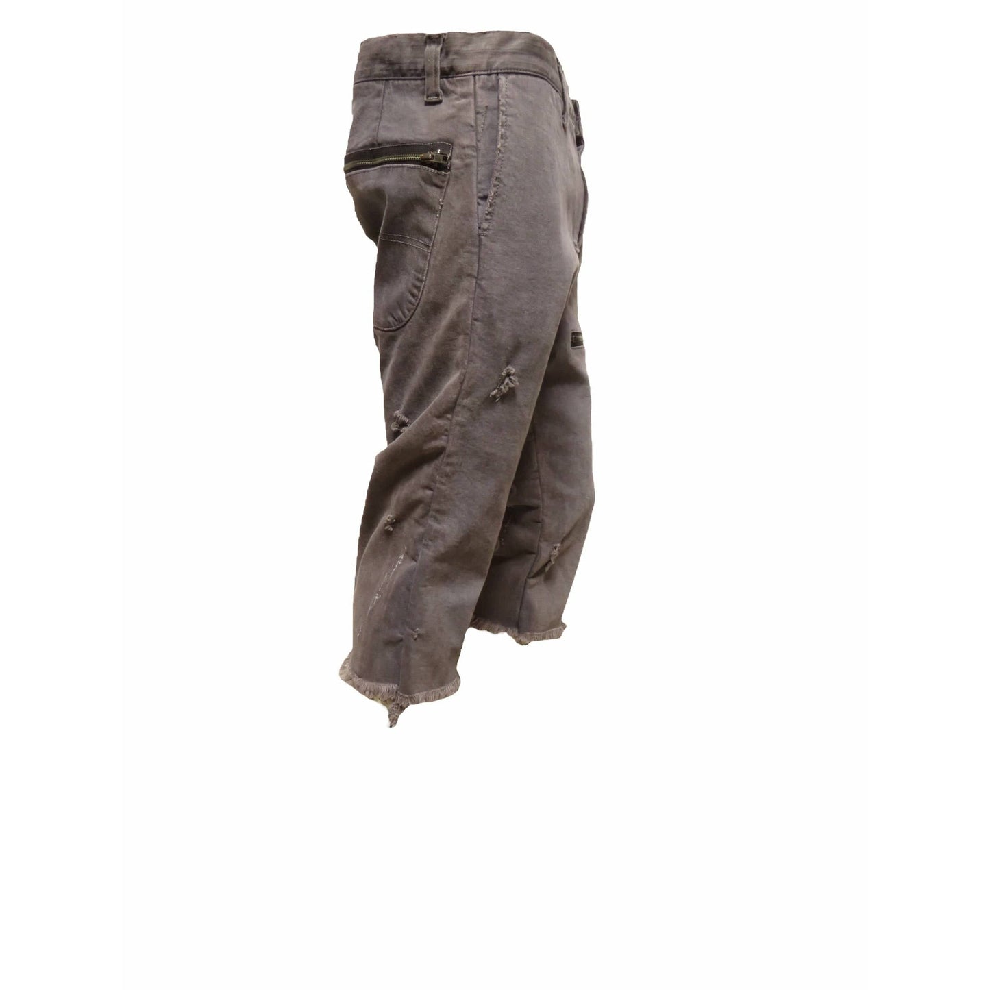 Unholy Matrimony Pants XL / Grey / Cotton Unholy Matrimony Zipper Pocket Short