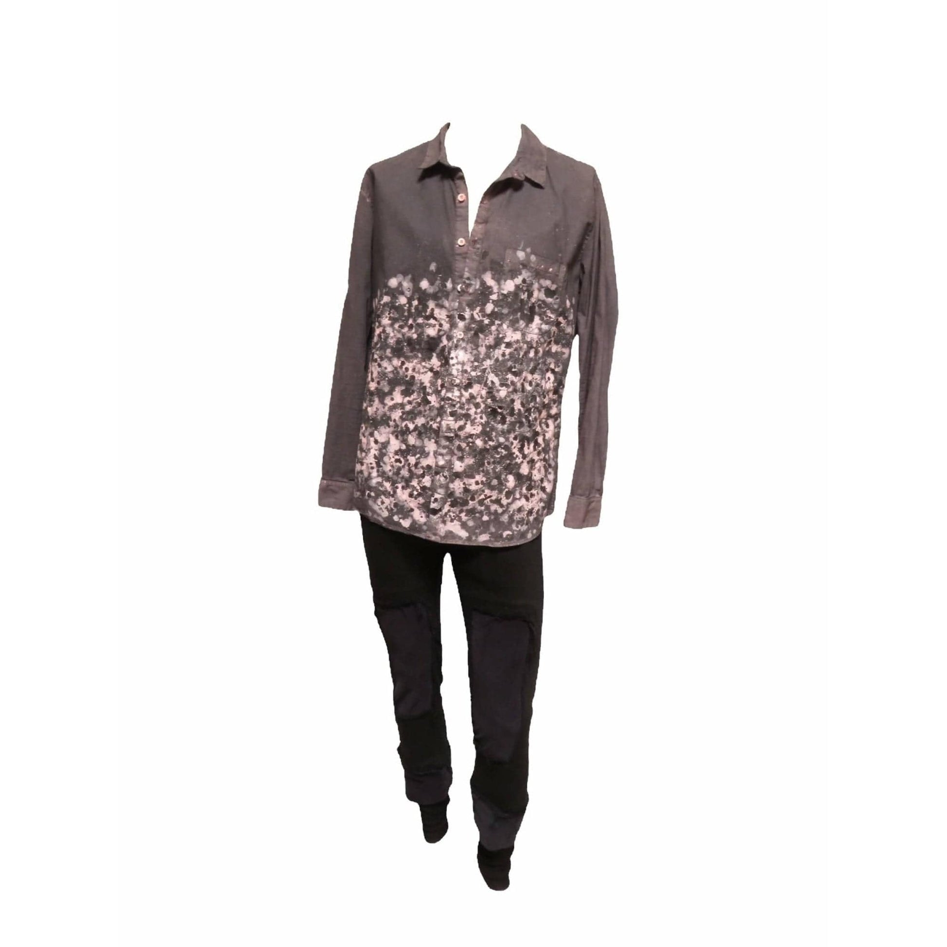 Shirts & Tops Unholy Matrimony Painted Shirt White Smoke