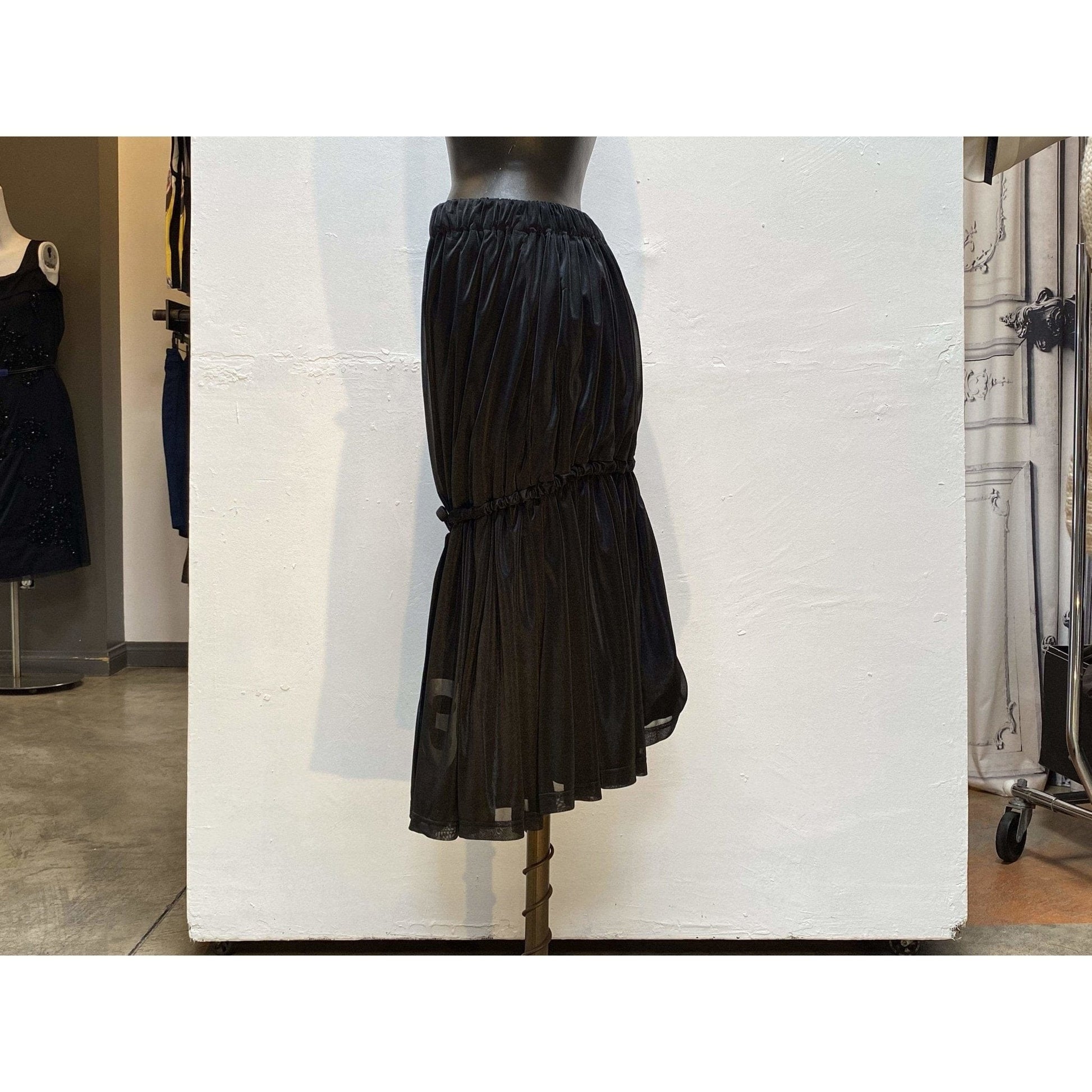 Yohji Yamamoto Dresses M / Black / Polyester Y-3 Yohji Yamamoto W Lay Dress