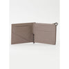 Wallets & Money Clips Yohji Yamamoto Money Clip Wallet - Beige Leather Bifold White Smoke