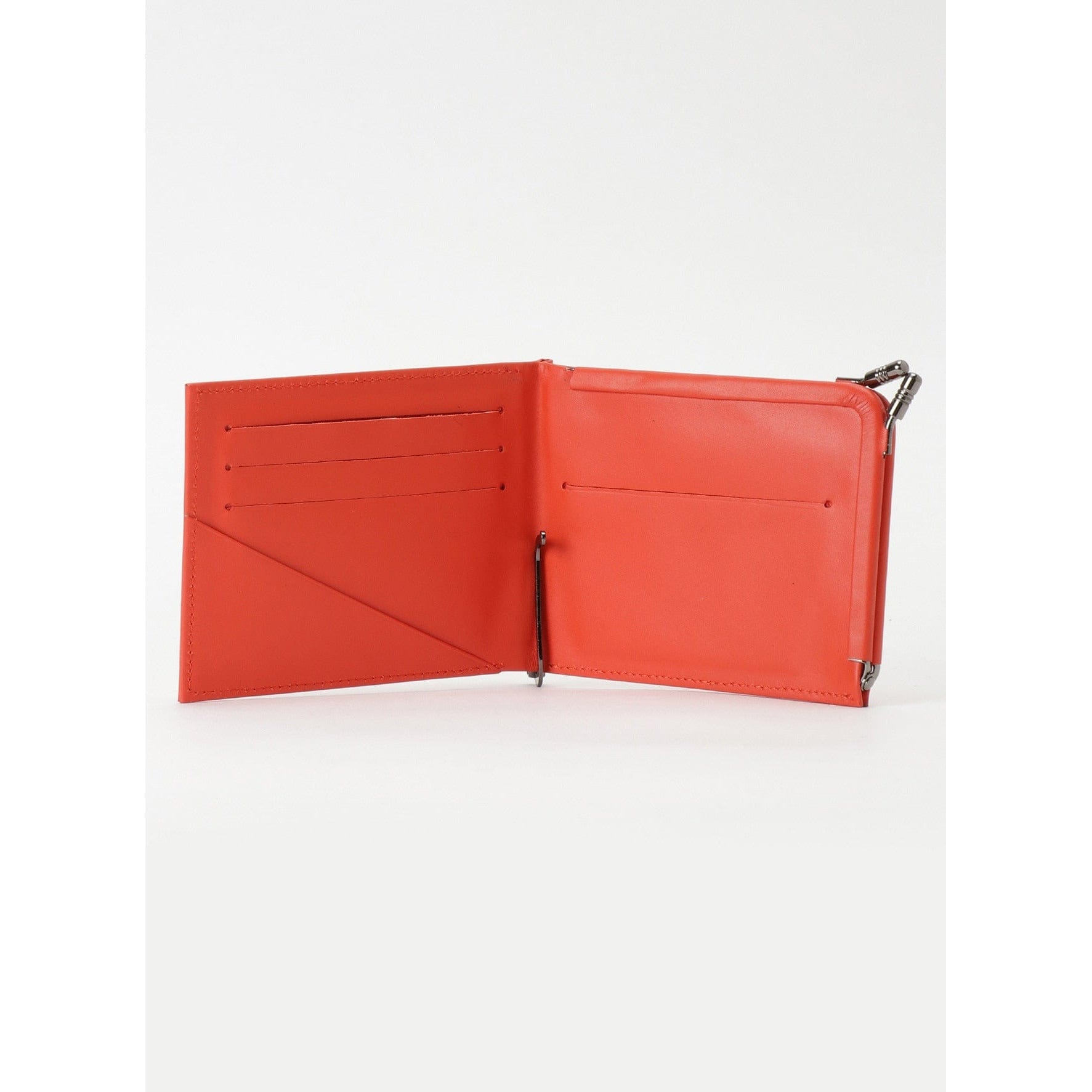 Yohji Yamamoto Wallets & Money Clips 9.2 cm X 12 cm X 1.5cm / Orange / Cow Leather Yohji Yamamoto Money Clip Wallet