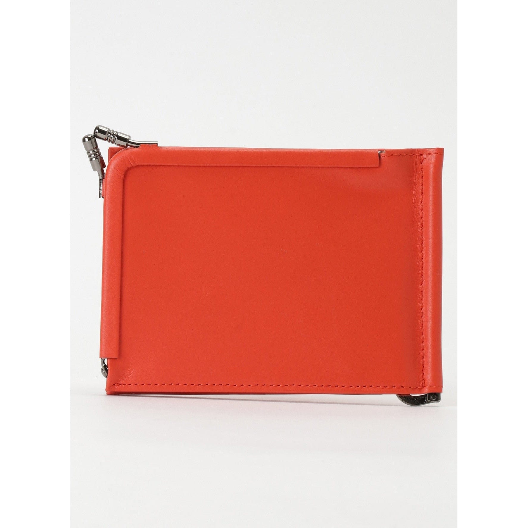 Yohji Yamamoto Wallets & Money Clips 9.2 cm X 12 cm X 1.5cm / Orange / Cow Leather Yohji Yamamoto Money Clip Wallet