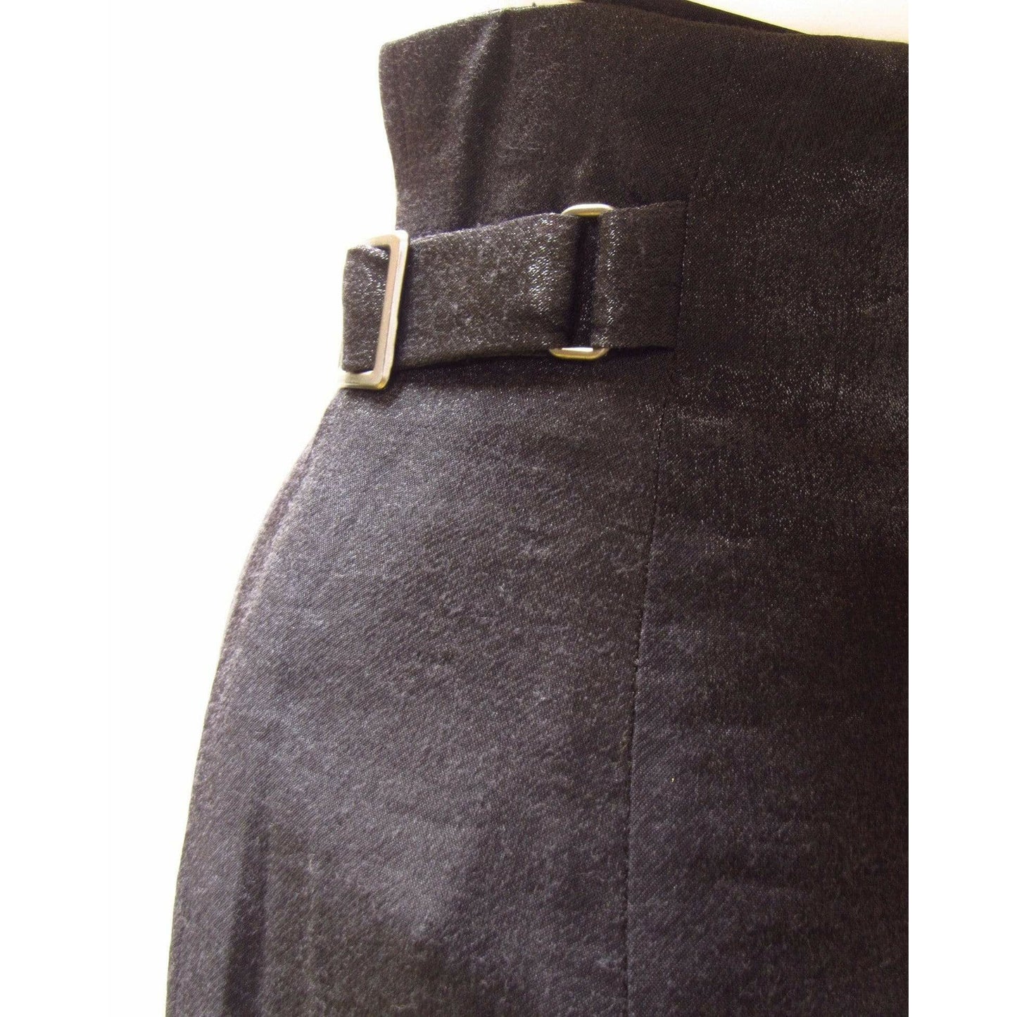 Skirts matsuda-archive-black-rayon-cinched-high-waisted-skirt Matsuda Dark Slate Gray