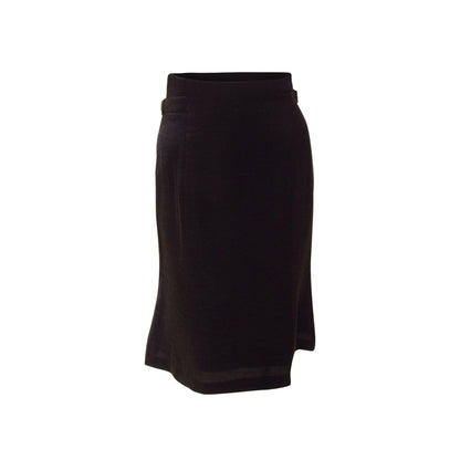 Skirts matsuda-archive-black-rayon-cinched-high-waisted-skirt Matsuda Black