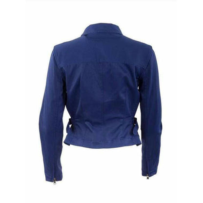 Coats & Jackets matsuda-cobalt-blue-fitted-moto-jacket Matsuda Midnight Blue