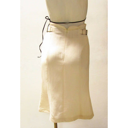 Knee-Length Skirts matsuda-high-waisted-skirt Bisque