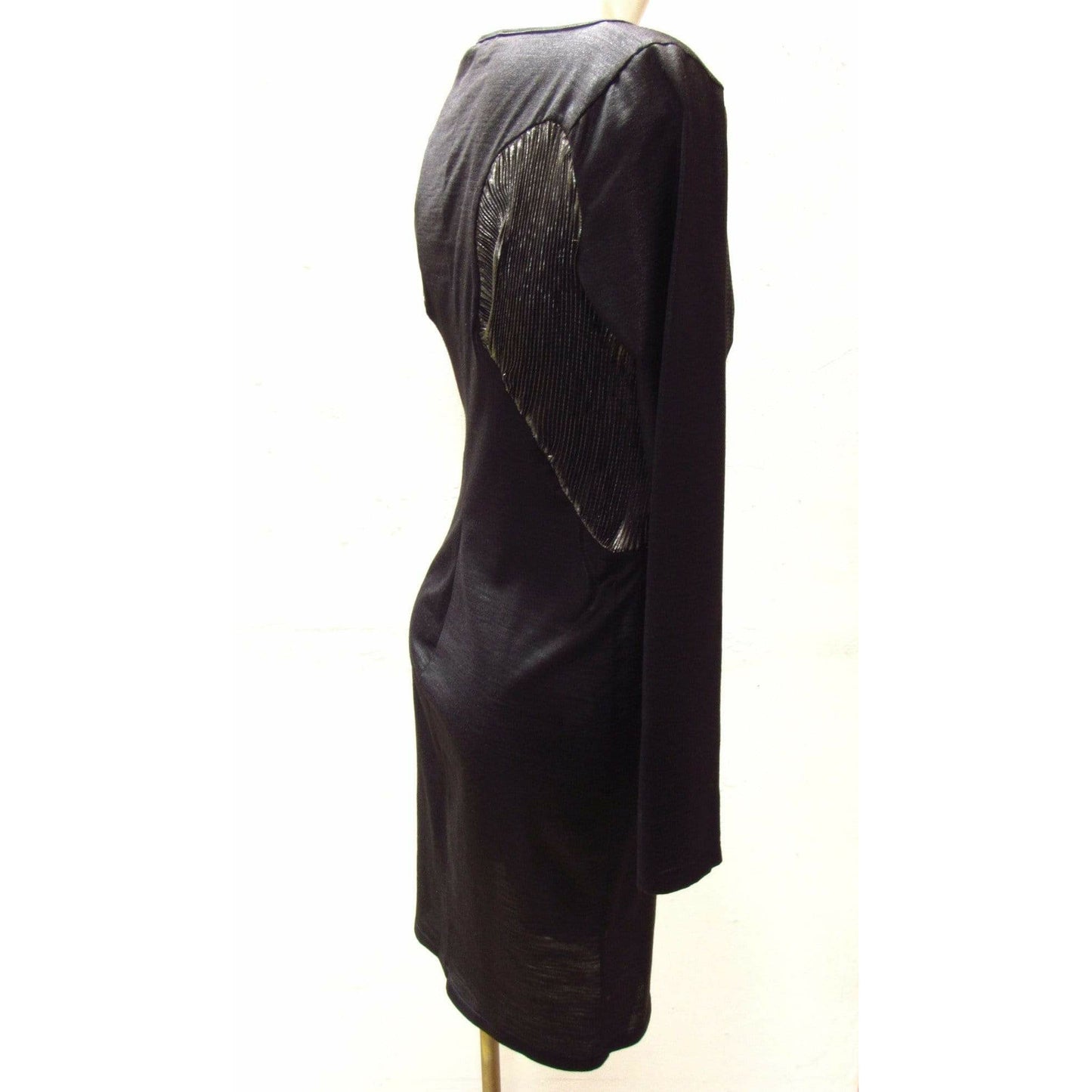 hussein-chalayan-black-and-silver-dress Dresses Black
