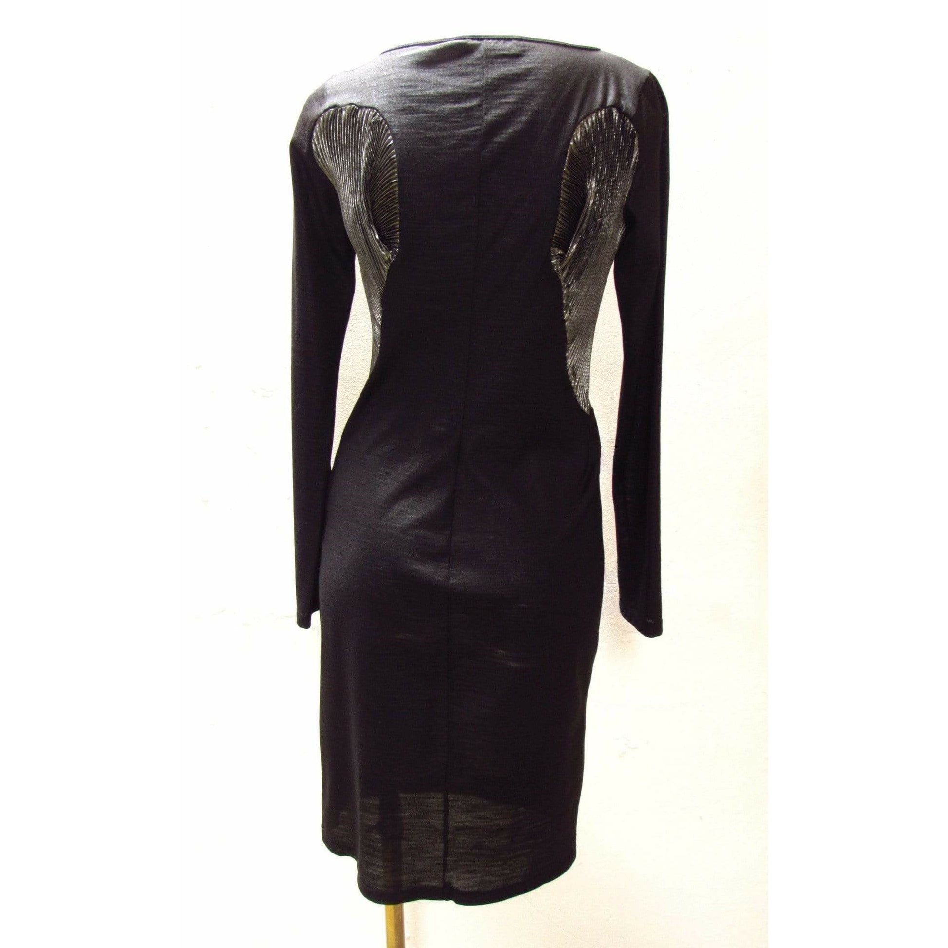 Dresses hussein-chalayan-black-and-silver-dress Black