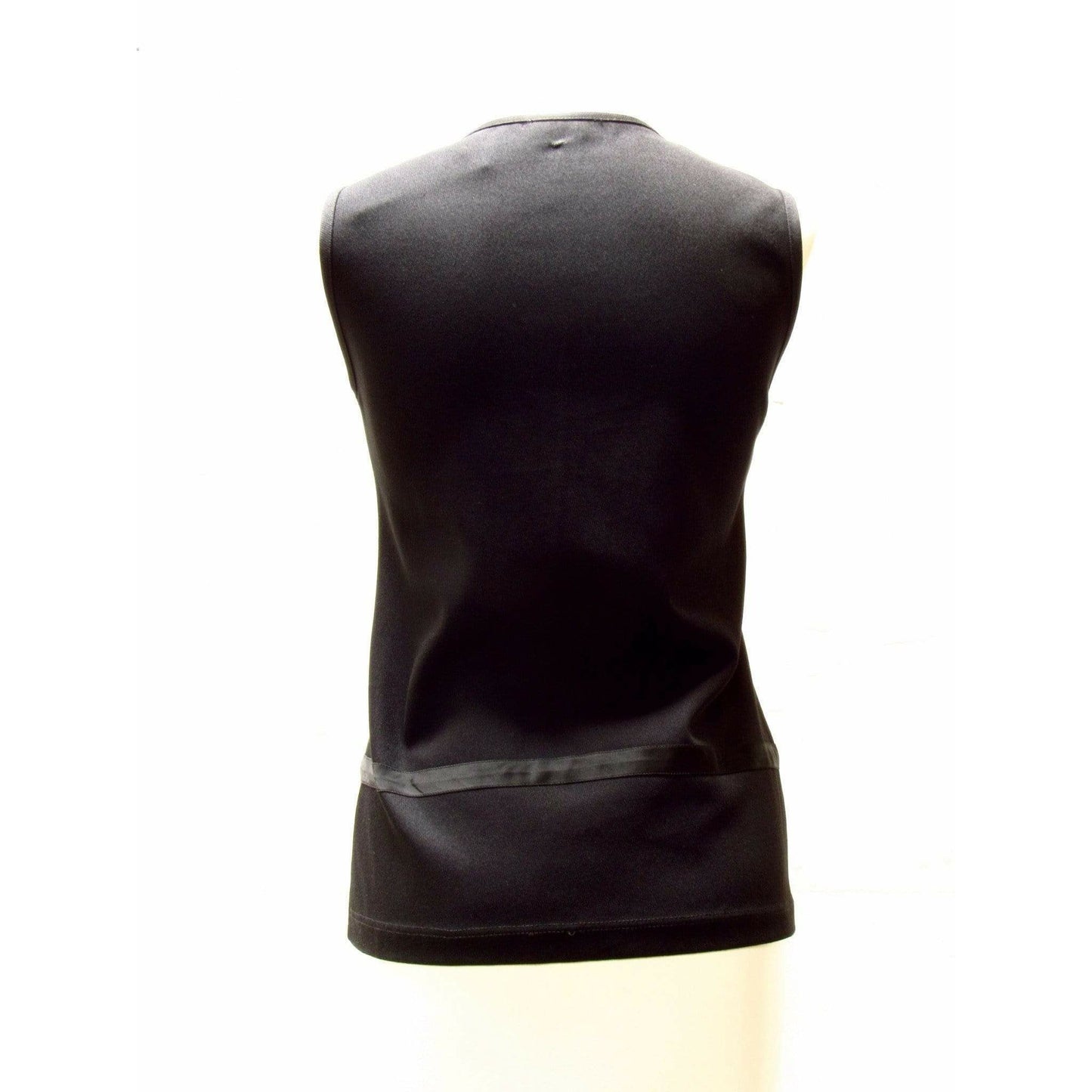 1990s-helmut-lang-minimal-black-buttoned-vest Vests Antique White