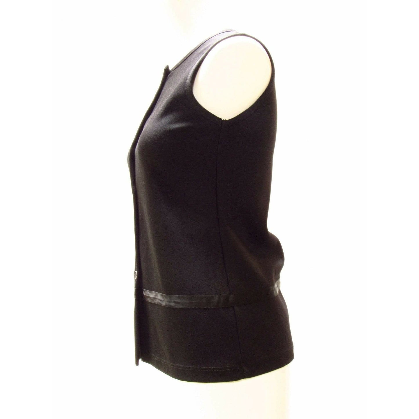 Vests 1990s-helmut-lang-minimal-black-buttoned-vest Beige