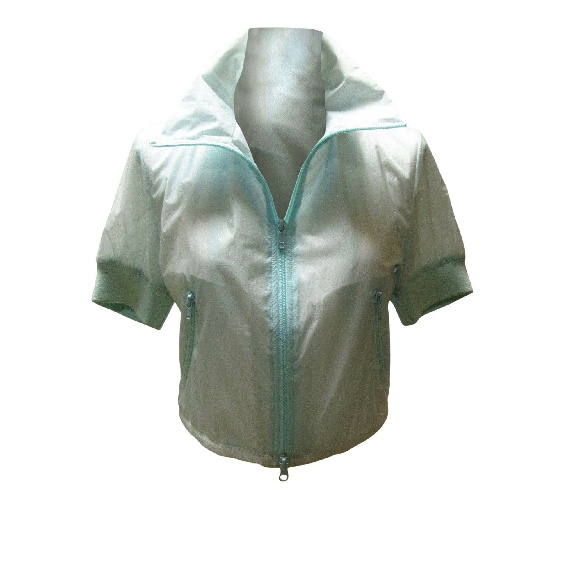 Jackets Y-3 Yohji Yamamoto Vapor Cheerleader Jacket - Cropped Mesh Lined Dim Gray
