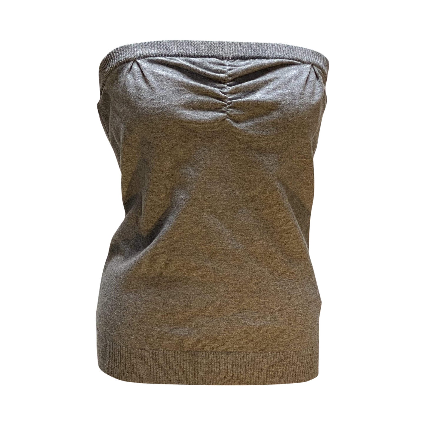 strapless-tube-top Shirts & Tops Dark Olive Green