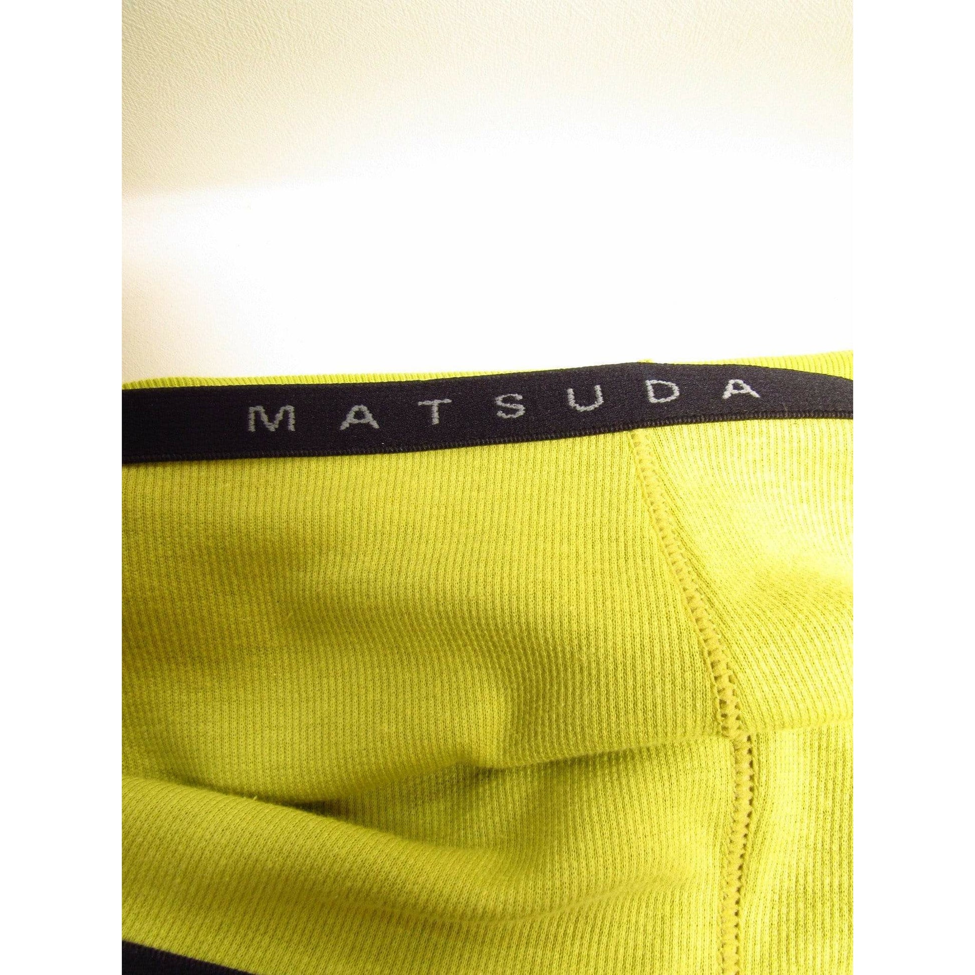 Pants matsuda-vintage-chartreuse-stretch-pant Matsuda Goldenrod