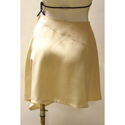 matsuda-vintage-ivory-asymmetrical-skirt Skirts Dark Khaki