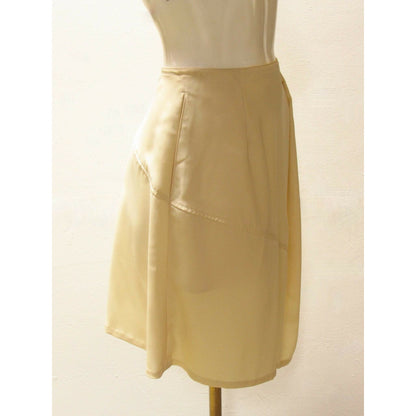 matsuda-vintage-ivory-asymmetrical-skirt Skirts Dark Khaki