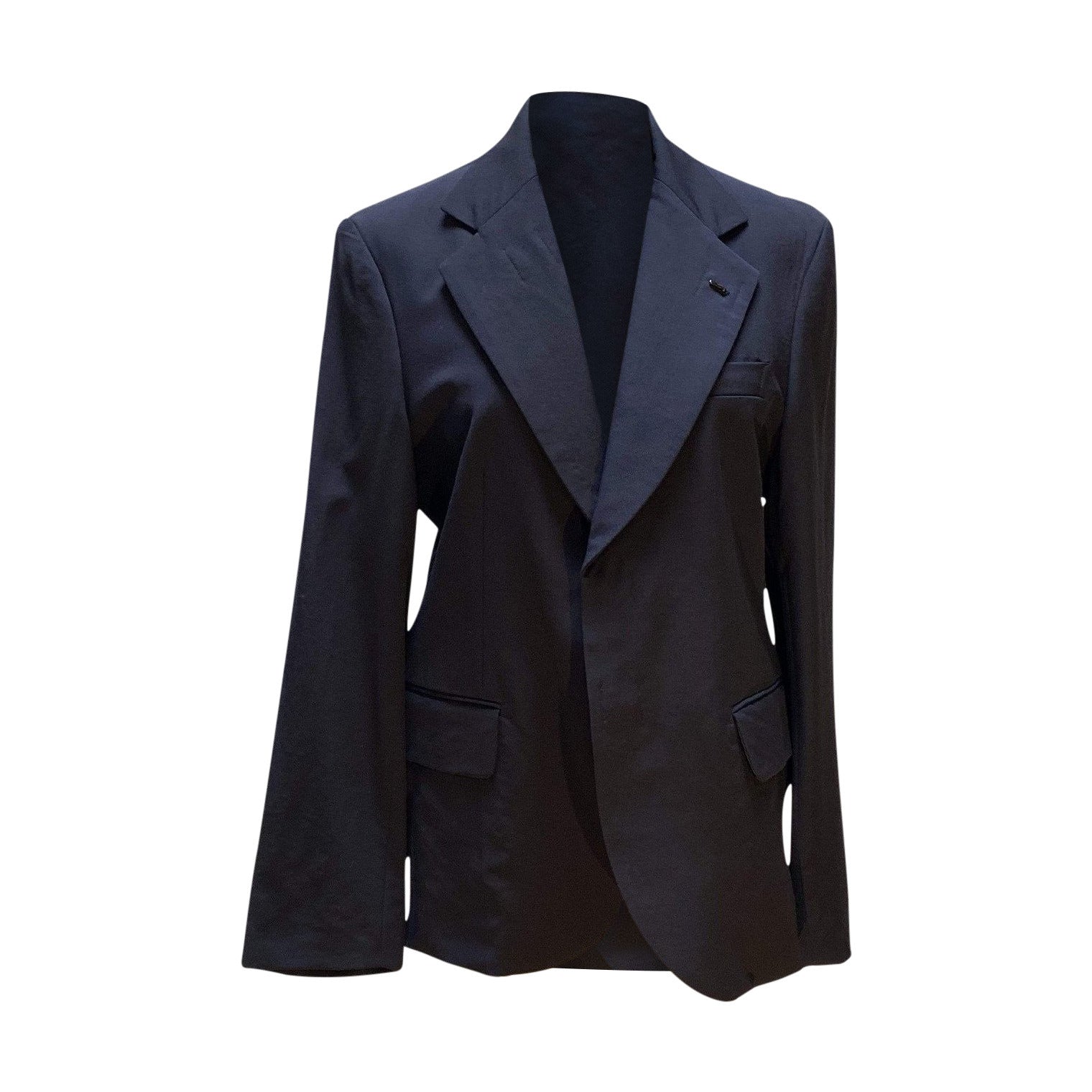Womens Jackets + Coats comme-des-garsons-asymmetrical-jacket Comme des Garçons Dark Slate Gray