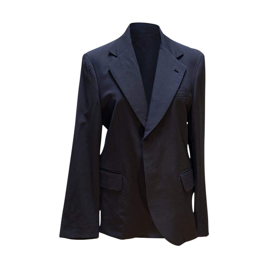 Womens Jackets + Coats comme-des-garsons-asymmetrical-jacket Dark Slate Gray