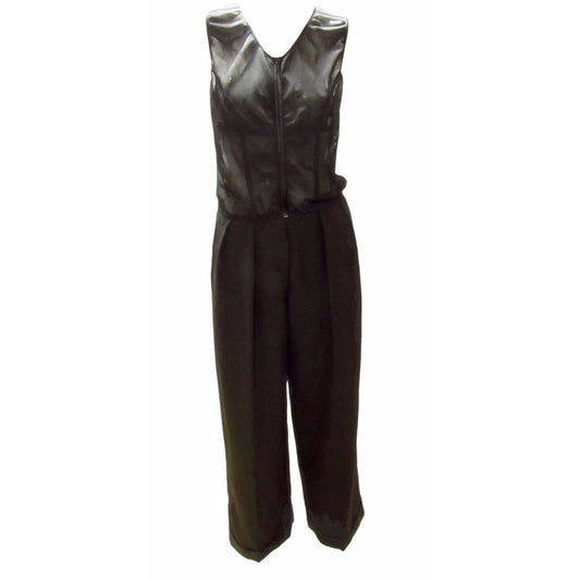 Jumpsuits & Rompers chantal-thomass-zippered-black-jumpsuit Chantal Thomass Black