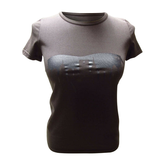 Shirts & Tops y-3-yohji-yamamoto-charcoal-grey-skyline-tee Black
