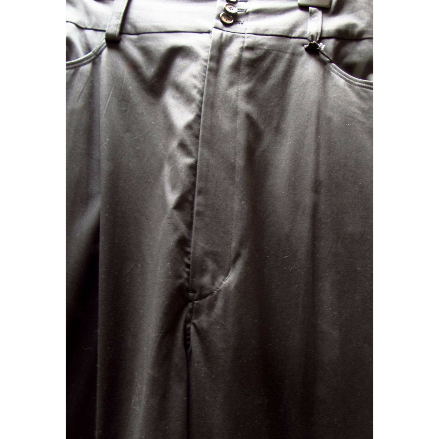 Y-3 Black Oversized Pant Dark Slate Gray