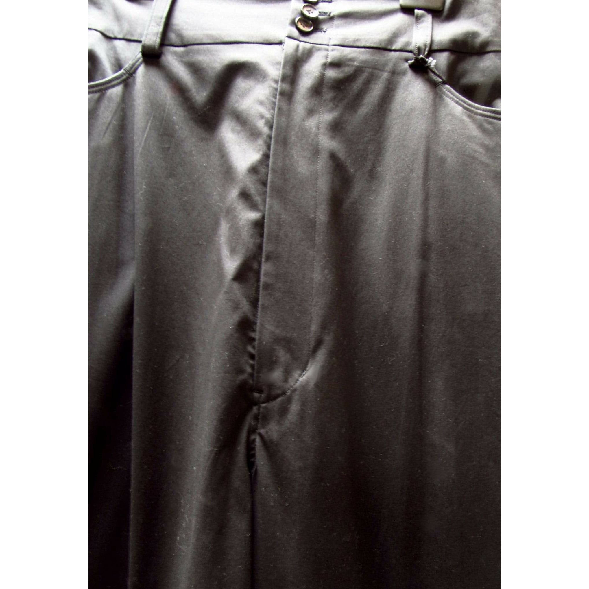 Y-3 Black Oversized Pant Dark Slate Gray