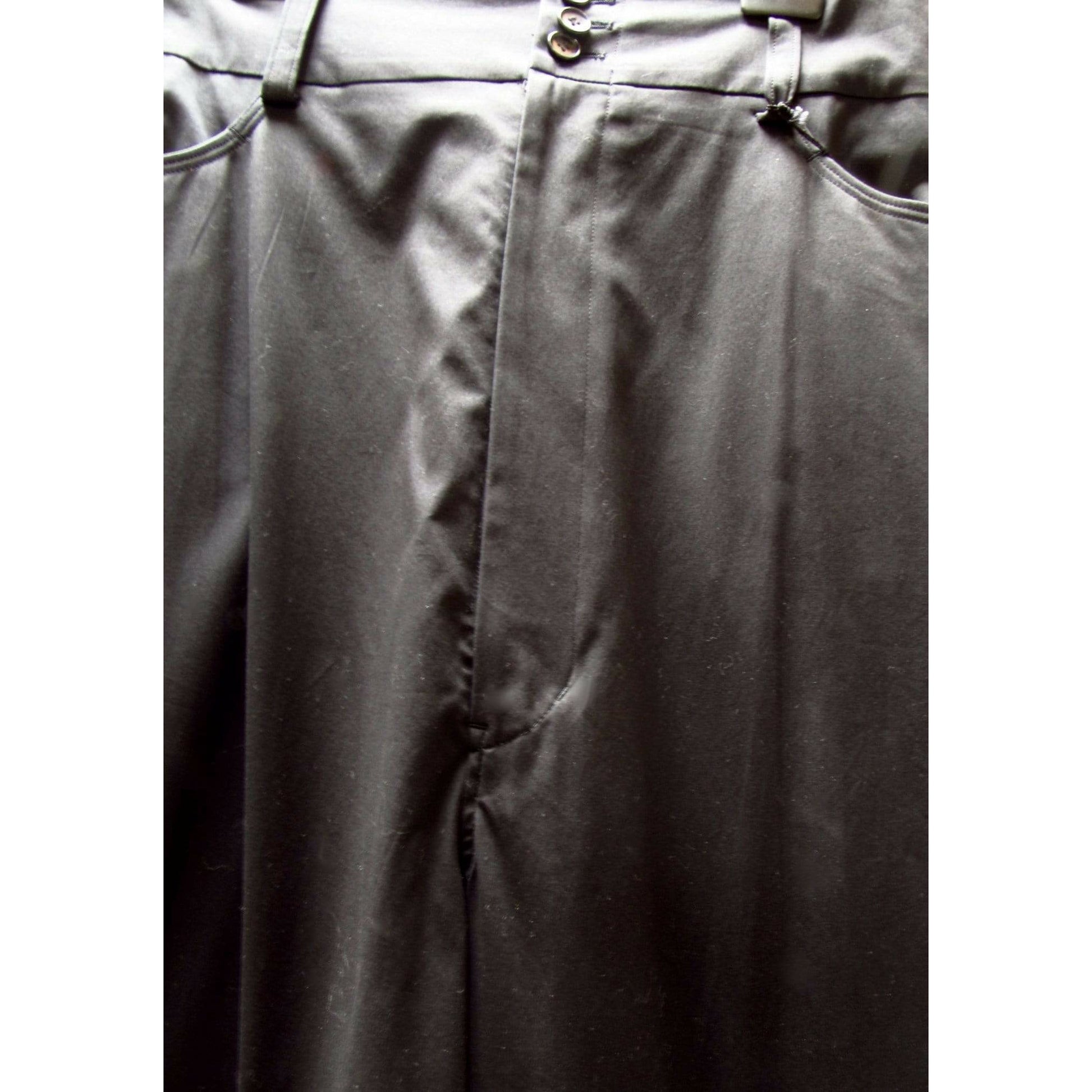 Y-3 Black Oversized Pant Dark Slate Gray