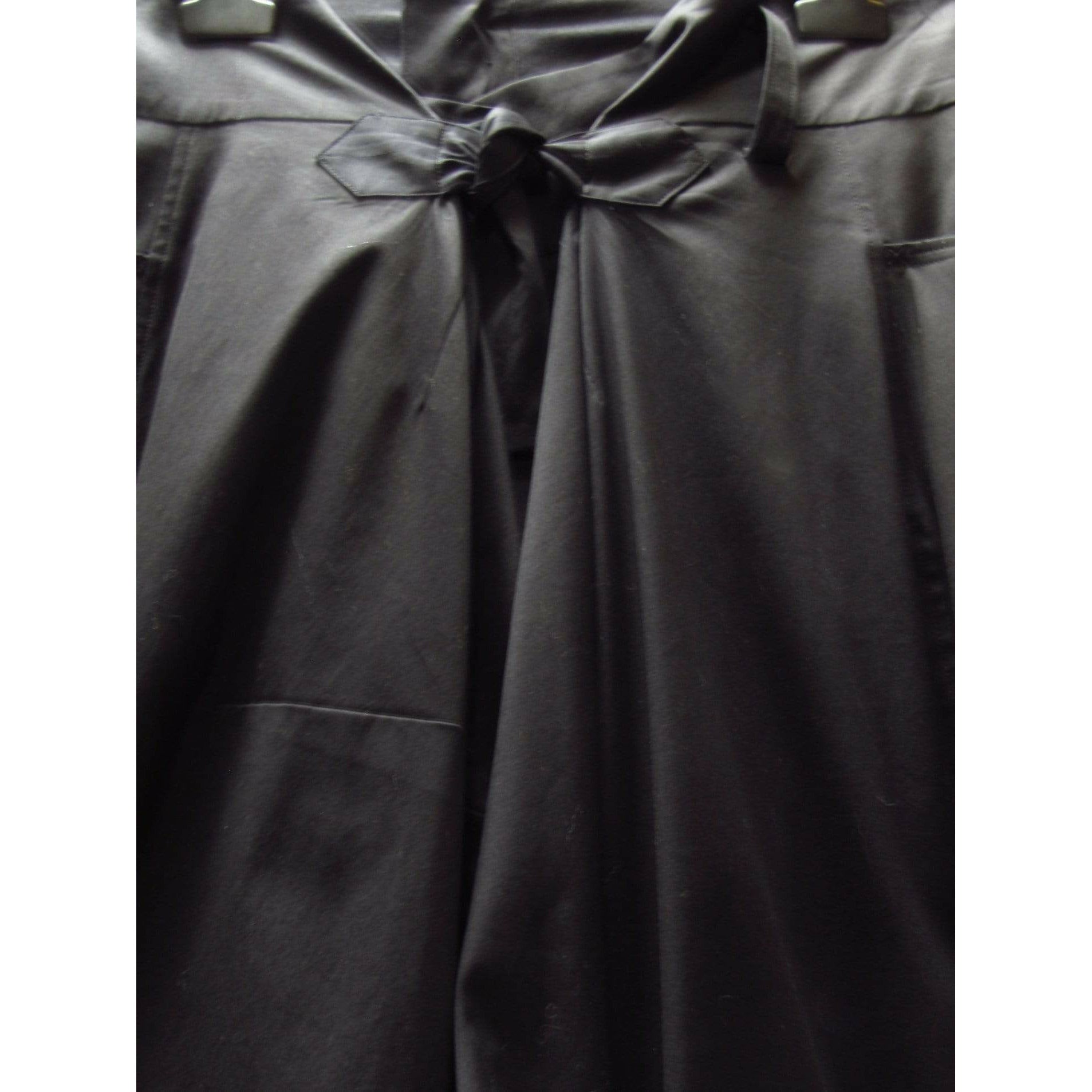 Y-3 Black Oversized Pant Dark Slate Gray