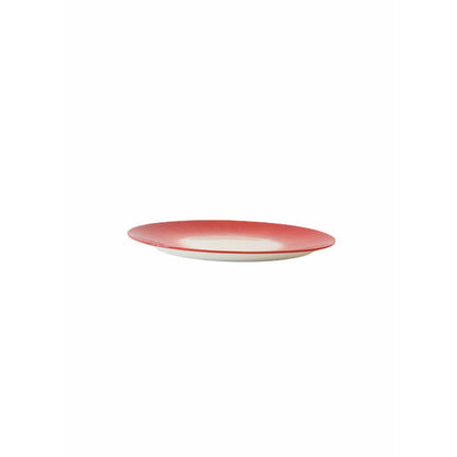 Ann Demeulemeester Home Plate 17.5 centimeter / Off-white & red / Porcelain Ann Demeulemeester for Serax 17.5 plates (set of two)