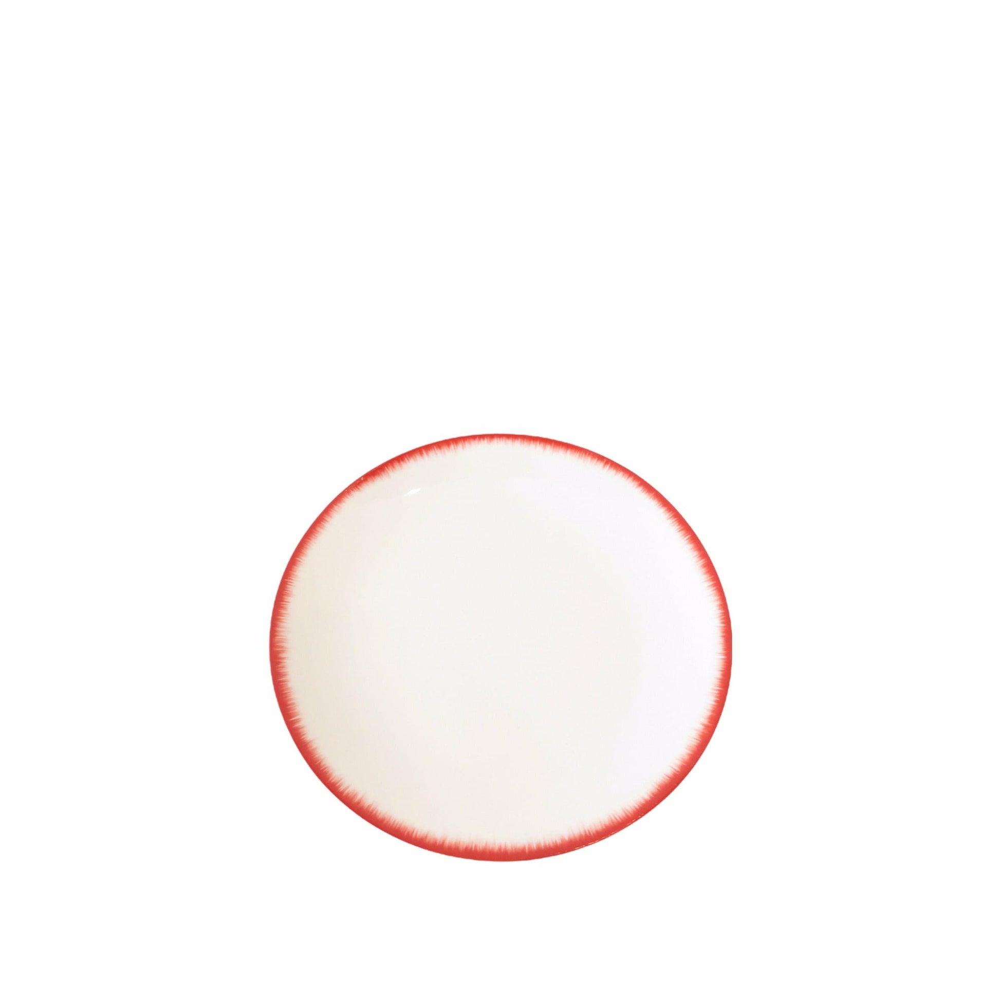 Ann Demeulemeester Home Plate 28 centimeters / Off-white & red / Porcelain Ann Demeulemeester for Serax 28 cm plates (set of two)
