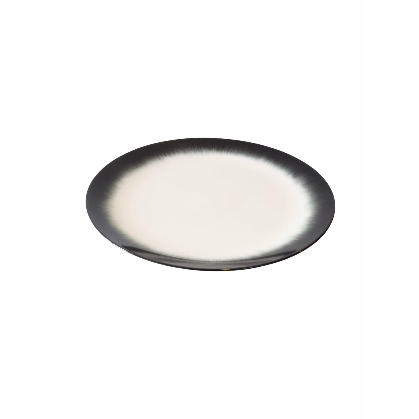 Ann Demeulemeester Home Plates 17.5 centimeter / Off-white & black / Porcelain Ann Demeulemeester for Serax 17.5 cm plates (set of two)