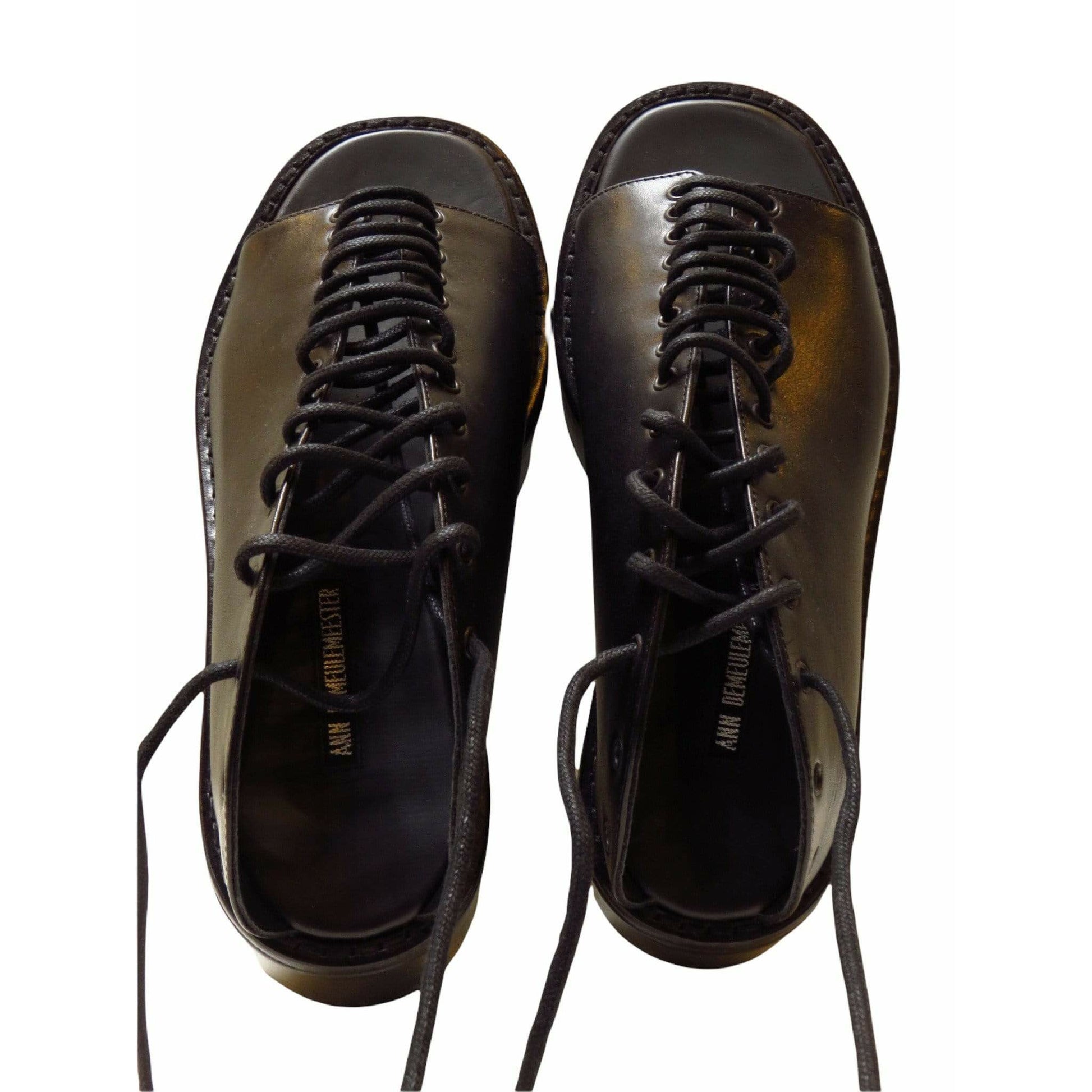 Shoes ann-demeulemeester-platform-lace-up-sandal Black