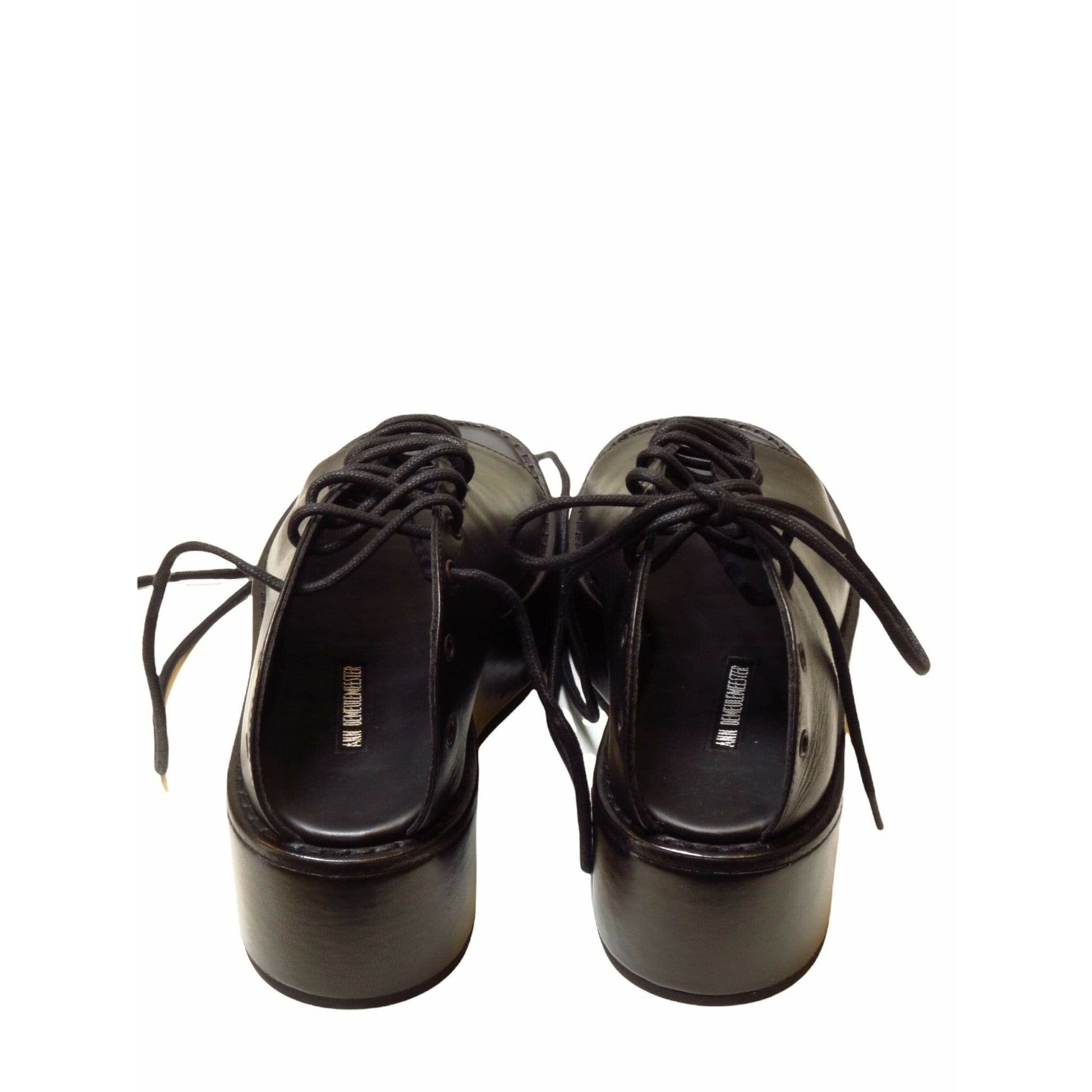 Shoes ann-demeulemeester-platform-lace-up-sandal Black