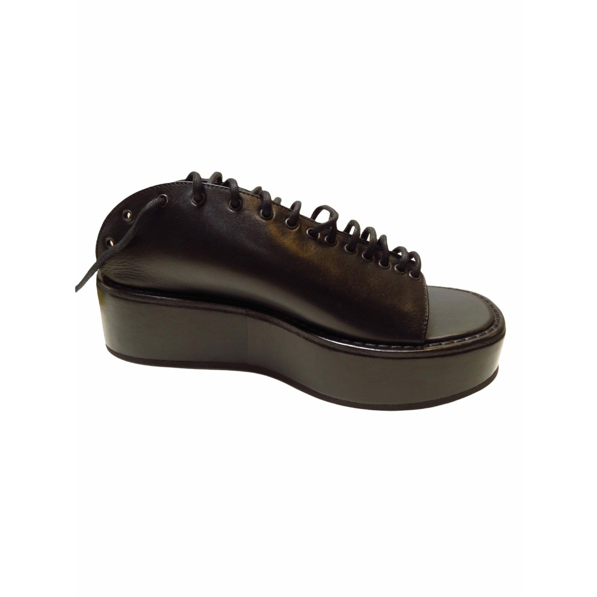 Shoes ann-demeulemeester-platform-lace-up-sandal Dark Slate Gray