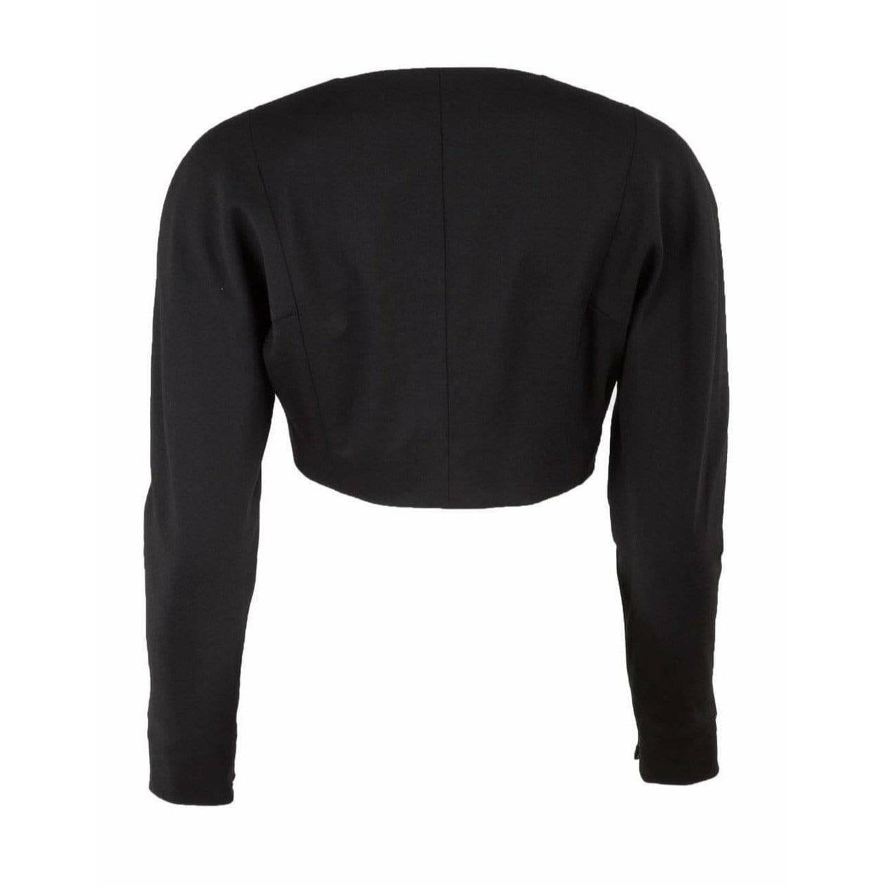 Coats & Jackets chantal-thomass-cropped-black-button-up-jacket Chantal Thomass Black