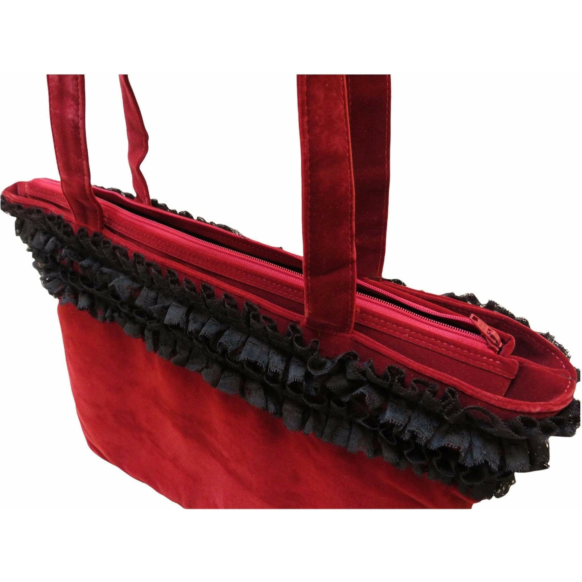 Handbags chantal-thomass-red-velvet-and-lace-shoulder-bag Black